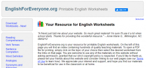 Englishforeveryone.org screenshot