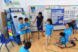 Phonics being taught in Singapore Kindergarten
