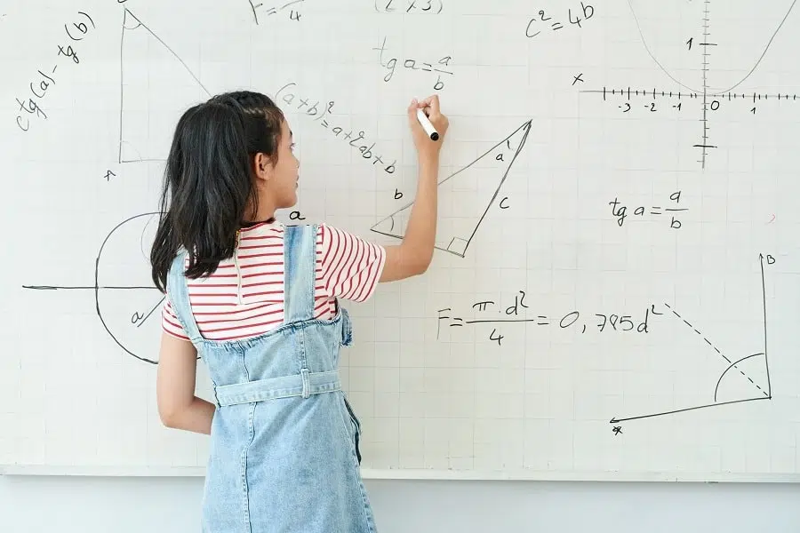 young girl maths easy